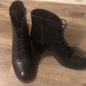 Women's - Black - Ankle boots Leather